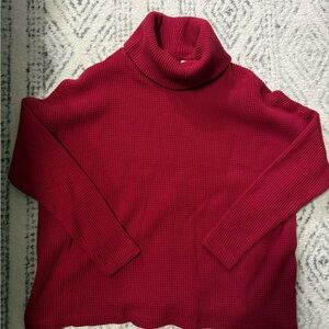 Old Navy // Women's Red Turtleneck Sweater